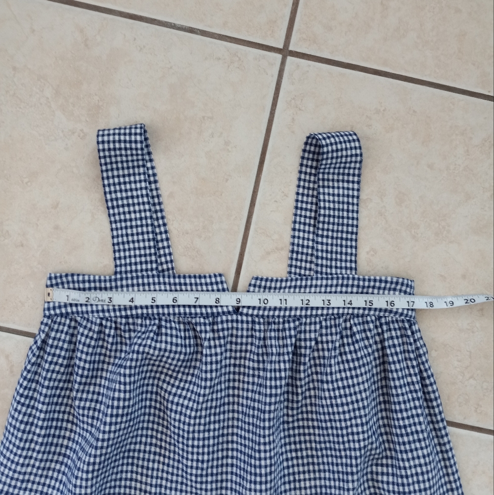 Reformation Raphael Linen Maxi Dress Challah Check Blue White Gingham M - Picture 10 of 16